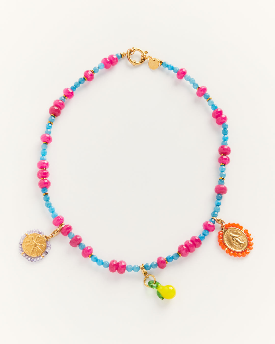 Colorful choker and delightful charms - Palas