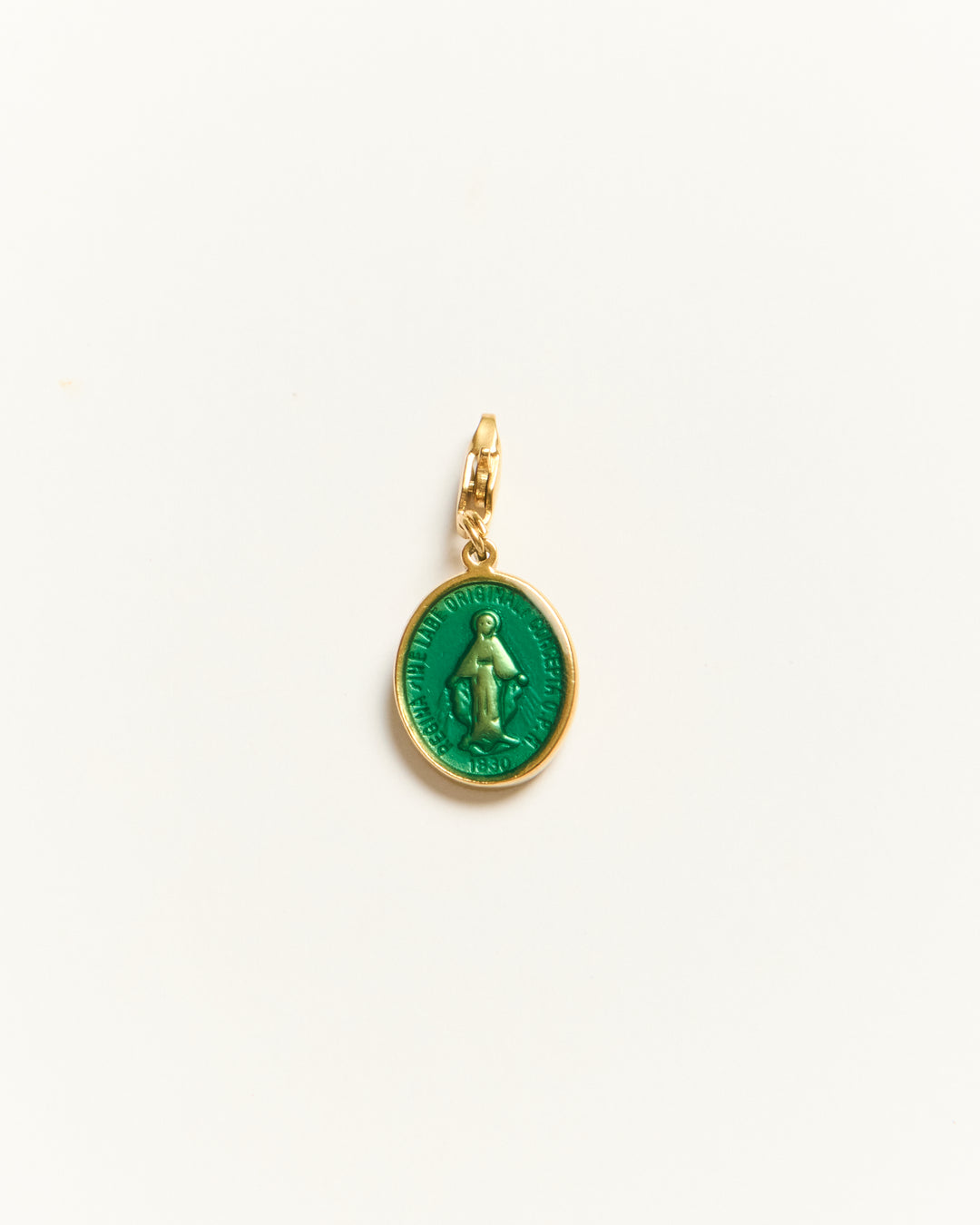Madonne Glazed - Charm Vert Émeraude