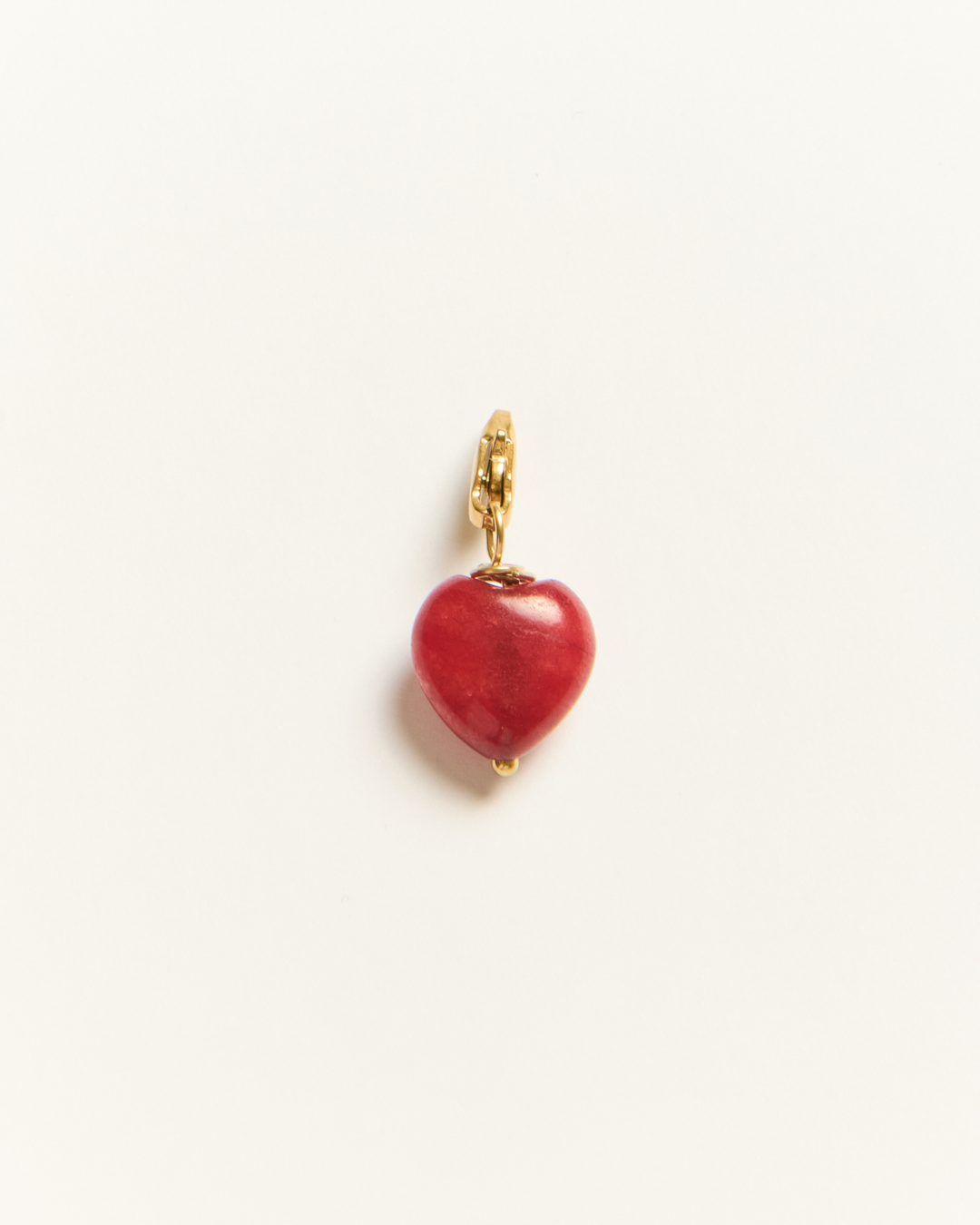 Coeur Agat - Charm Red