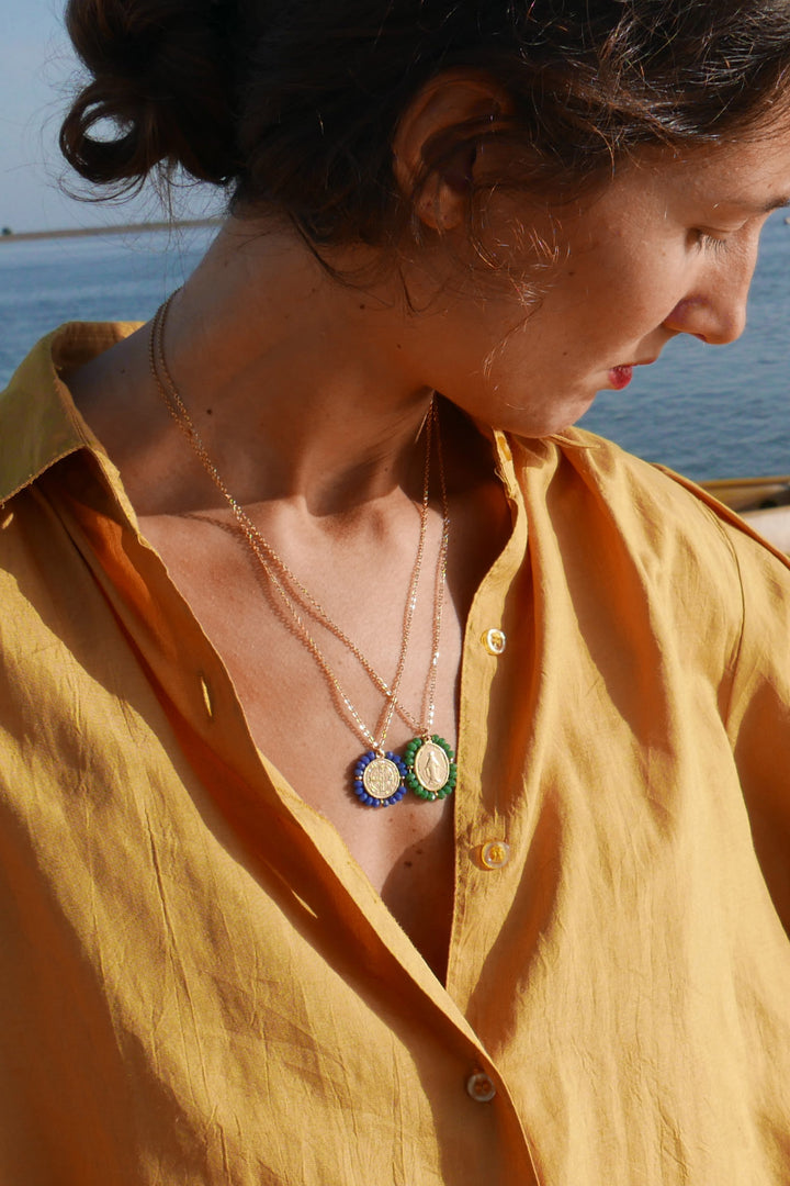 Santo Necklace - Cobalt Blue - Palas