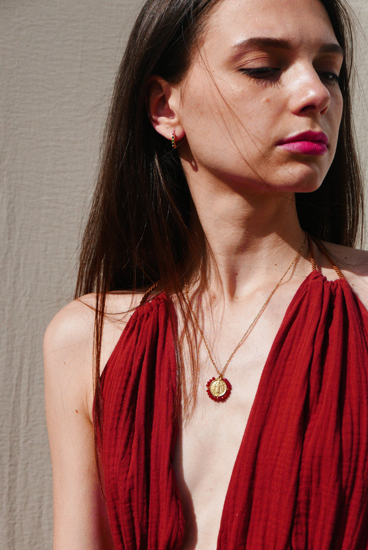 Santo Necklace - Red - Palas