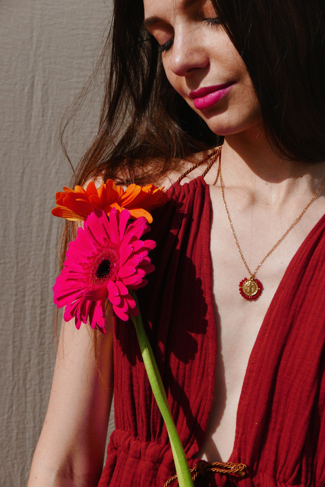 Santo Necklace - Red - Palas